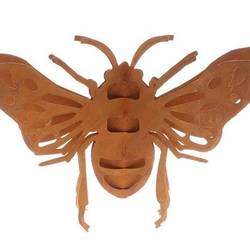 Wandaufhänger Biene rostig D40cm