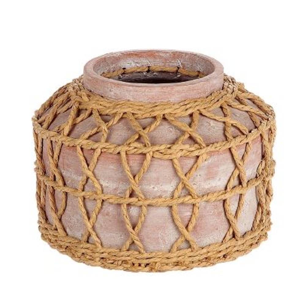 Keramik Vase Robano braun D11.5cm H16cm