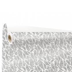 Papier Rolle 80cm Cyrielle weiss/grau 40m
