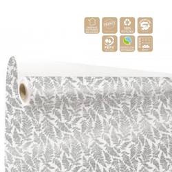 Papier Rolle 80cm Cyrielle weiss/grau 40m