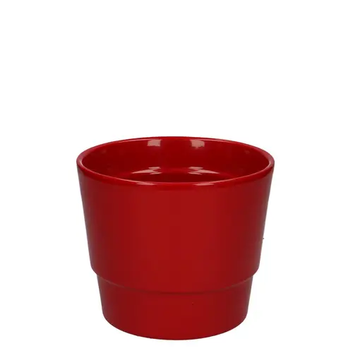 Keramik Übertopf Basic rot D14.5cm H12cm