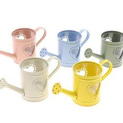 Teelicht Giesskanne mix D08cm H09.5cm