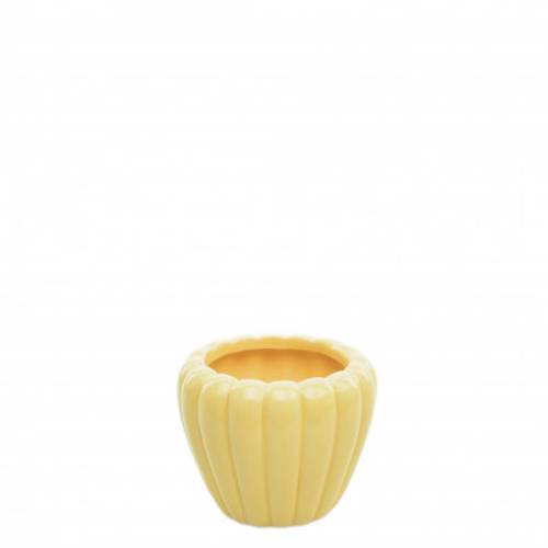 Keramik Topf Eva gelb D08.5cm H07cm