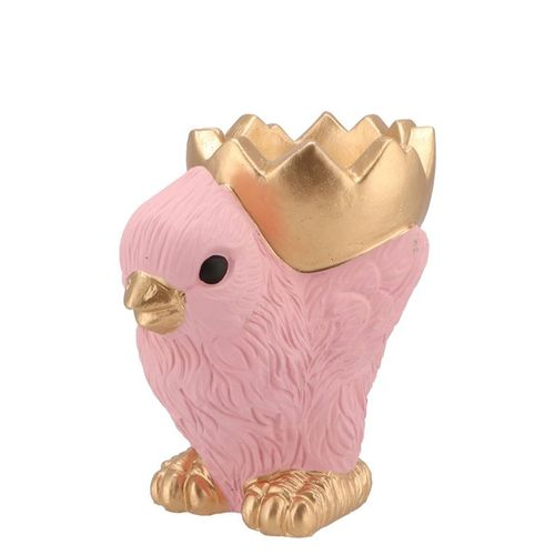 Schale Huhn hell rosa 14x09.5x14cm