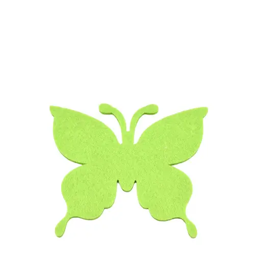 Sticker Schmetterling Filz grün 08cm x24