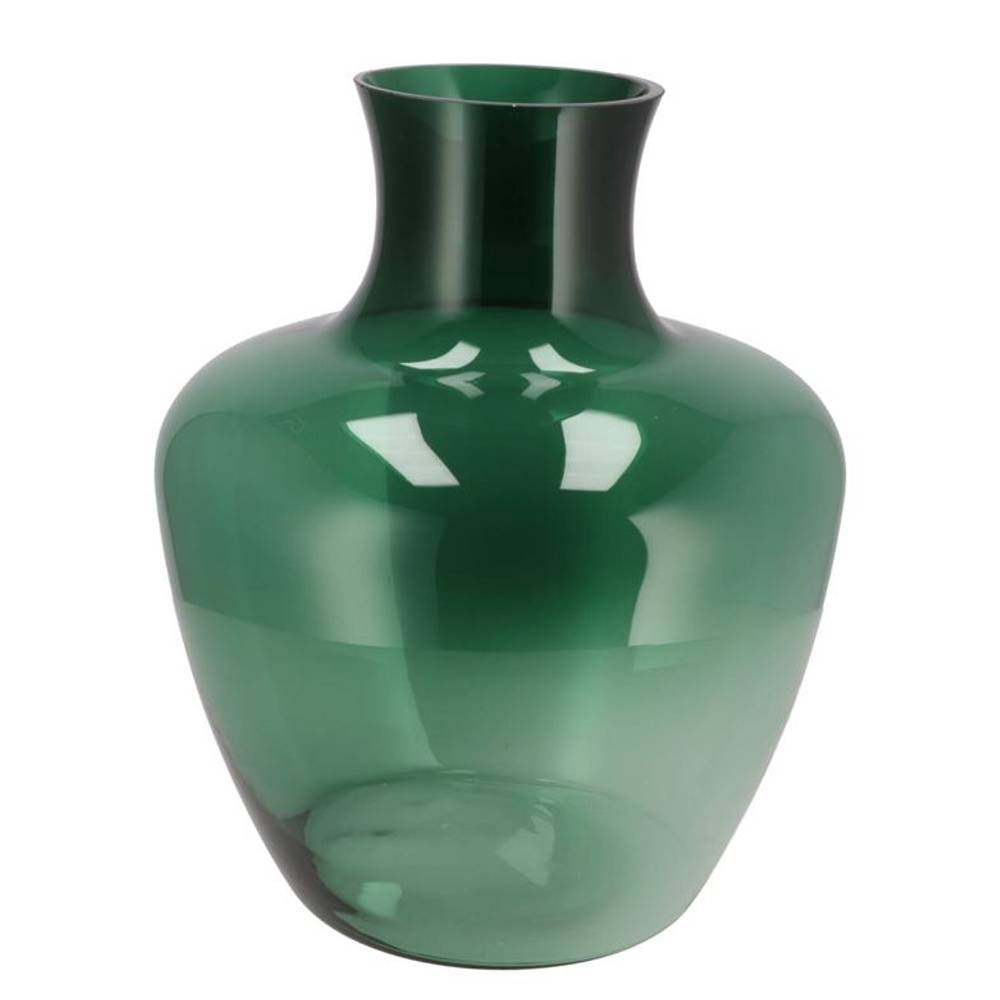 Glas Vase Filou dunkel grün D30cm H36cm