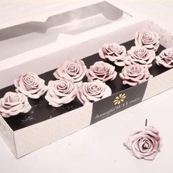 Seiden Wachs Rose b.rot/weiss d10cm (230) Blush