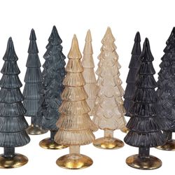 Weihnachtsbaum schwarz glas 9x30cm