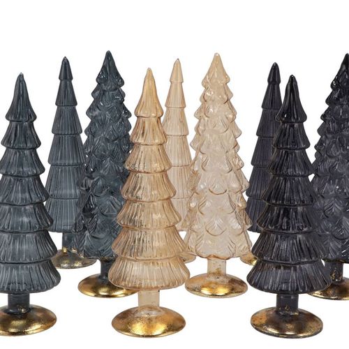 Weihnachtsbaum schwarz glas 9x30cm