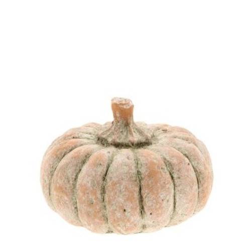 Deko Kürbis terrakotta D12cm H08cm