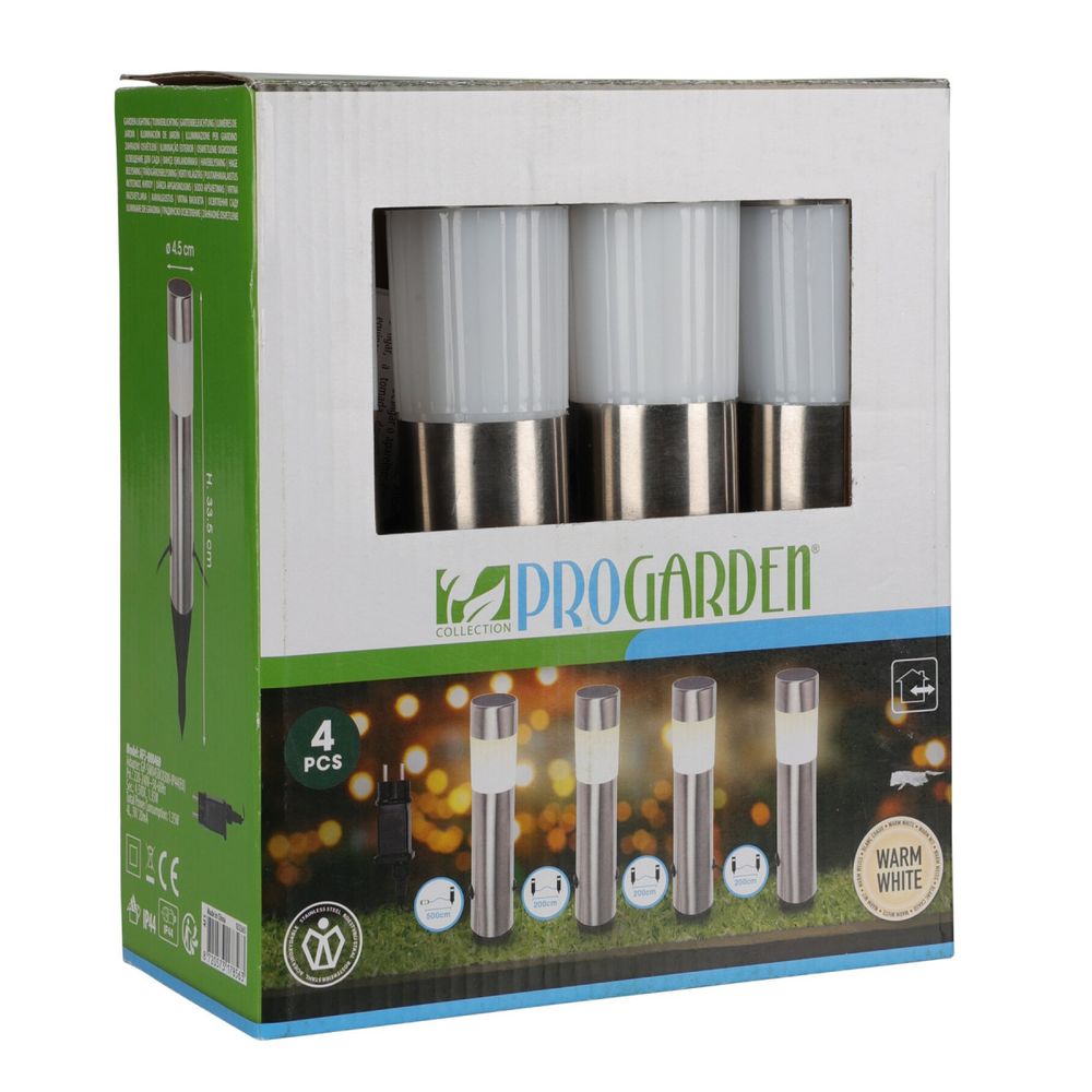 Outdoor Gartenbeleuchtung 33cm 4st