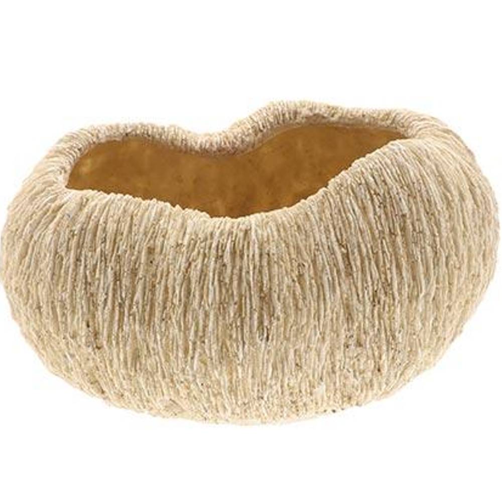 Keramik Übertopf Koralle creme D33cm H19.5cm