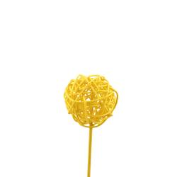 Bruceball auf Stab gelb L50cm D05cm