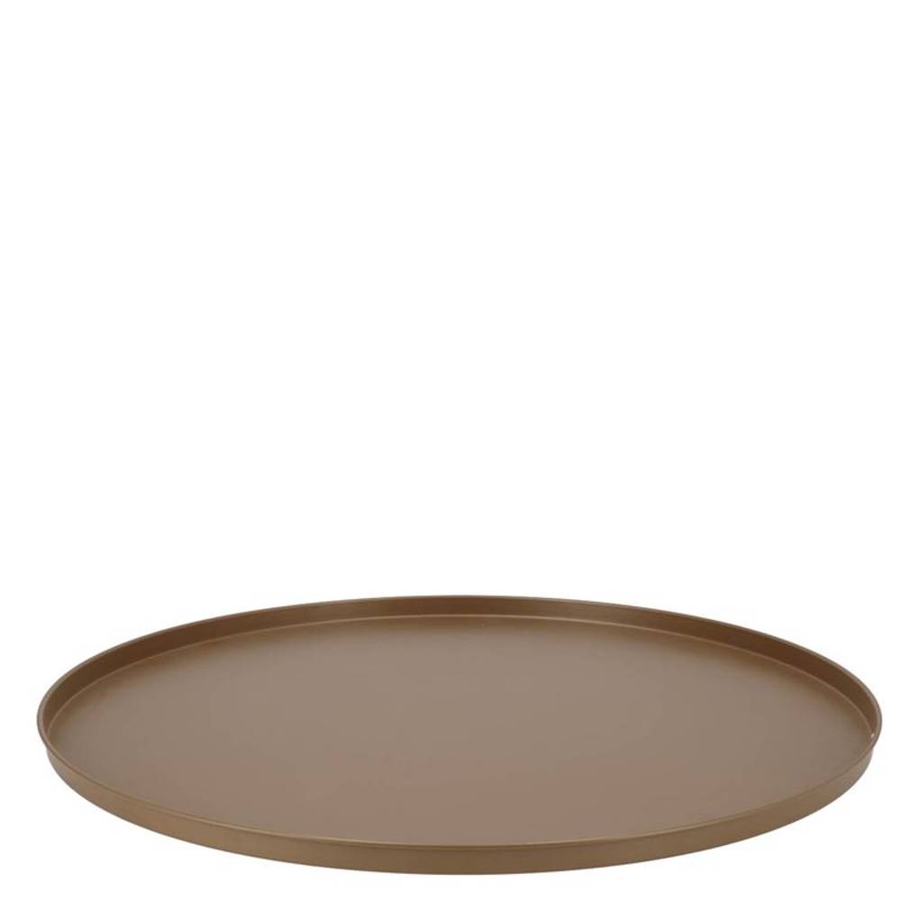 Teller Metall dunkel gold 37x02cm