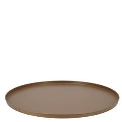 Teller Metall dunkel gold 37x02cm