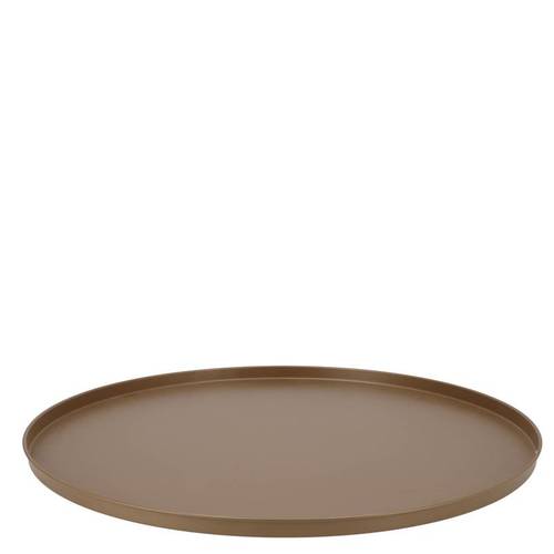 Teller Metall dunkel gold 37x02cm