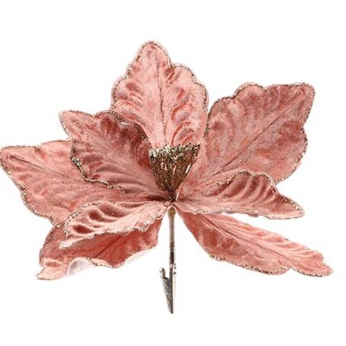 Klammer Poinsettia rosa D23cm H20cm