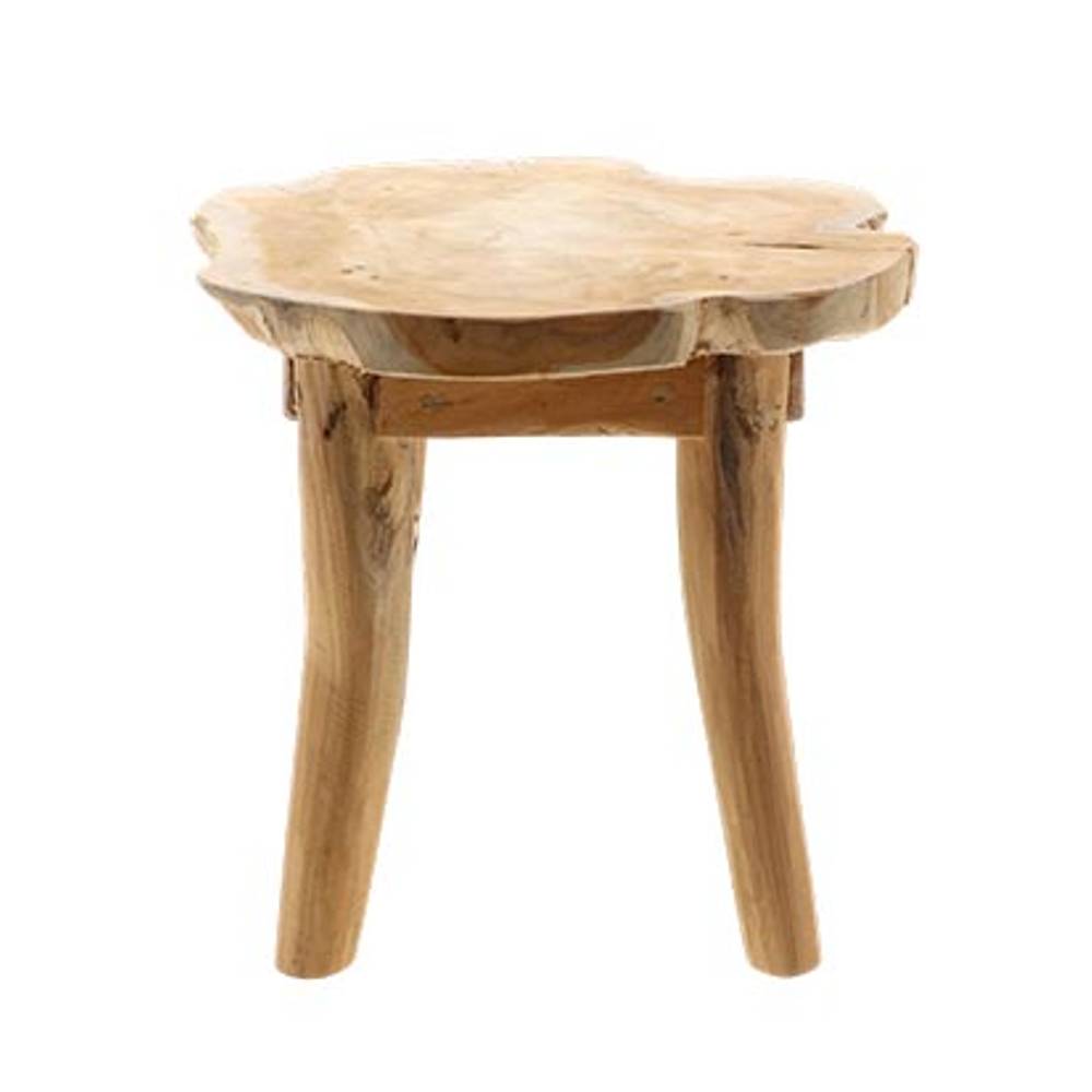 Beistalltisch Teak natur D36cm H32cm