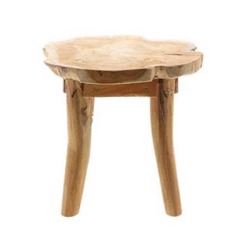 Beistalltisch Teak natur D36cm H32cm