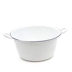 Zink Basin weiss D19cm H09.5cm