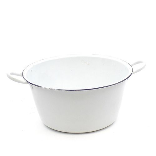 Zink Basin weiss D19cm H09.5cm