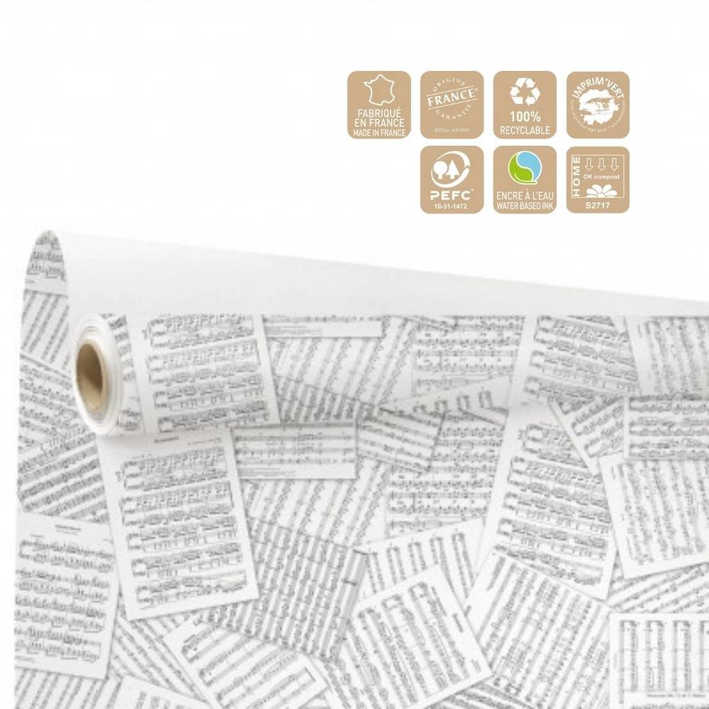 Papier Rolle 80cm Récital weiss 40m