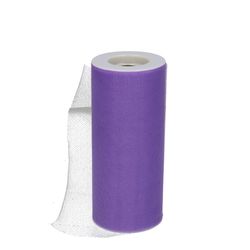 Dekostoff Band 150mm Tule lila 23m