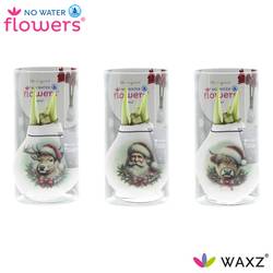 Amar.Bol Wachs Santa Friend im Hülse rote Bl. 32cm H015