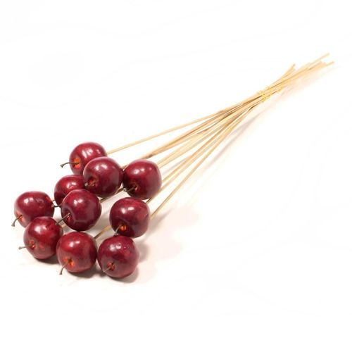 Apfel auf Stab Burgundy D05cm x10