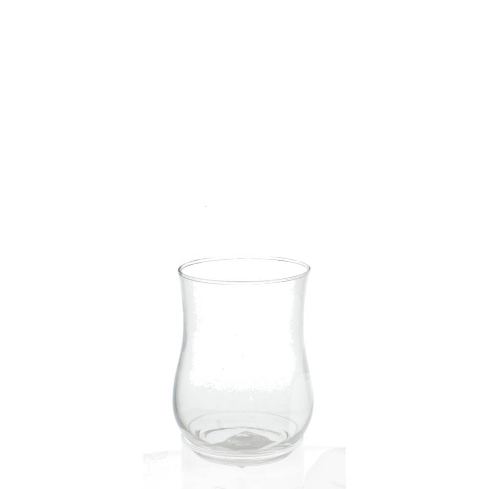 Glas Windlicht Rosy D09cm H12.5cm