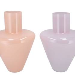 Glas Vase Beau rosa mix 29x29x40cm