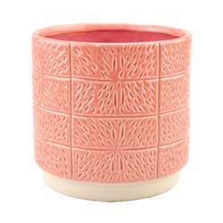 Keramik Übertopf Celine rosa D19cm H18cm