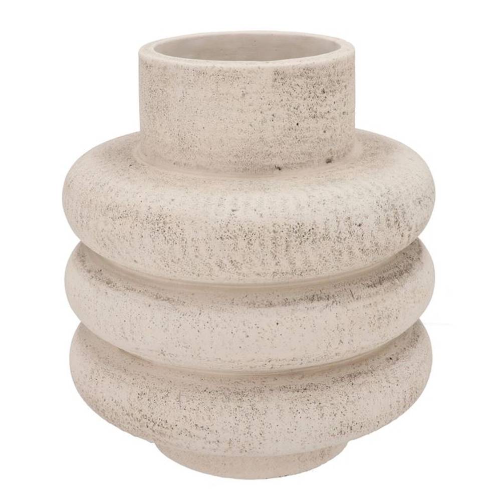 Beton Vase Bubble weiss 29x29x30cm