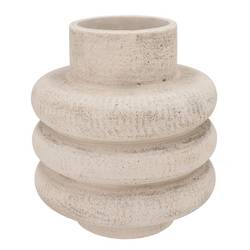Beton Vase Bubble weiss 29x29x30cm
