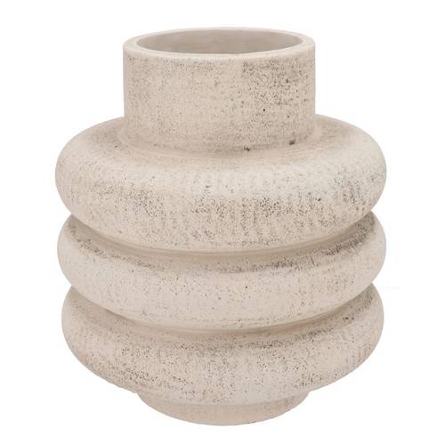 Beton Vase Bubble weiss 29x29x30cm