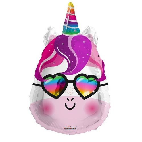 Ballon Einhorn rosa D45cm