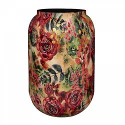 Deko Vase Rose rot D30cm H42cm