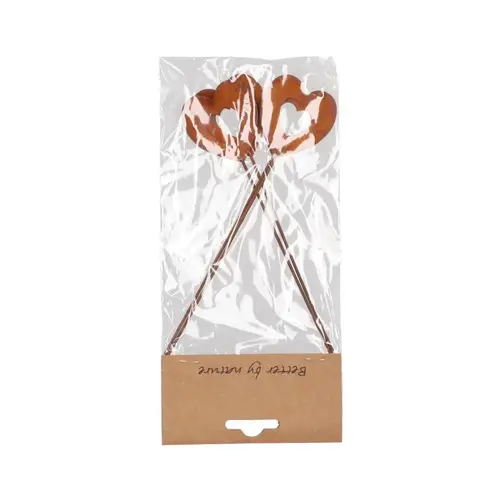 Rusty Herz Offen auf Stab Metall 05x17cm x4