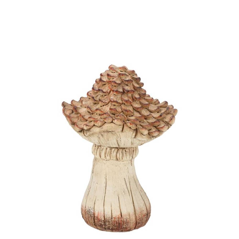 Deko Pilz Wonderland braun 08x08x11cm