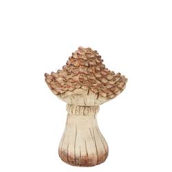 Deko Pilz Wonderland braun 08x08x11cm