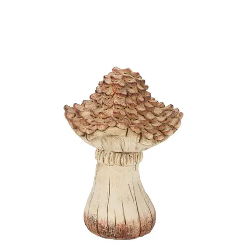 Deko Pilz Wonderland braun 08x08x11cm