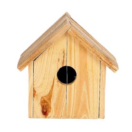 Vogelhaus Holz natur D27cm H33cm