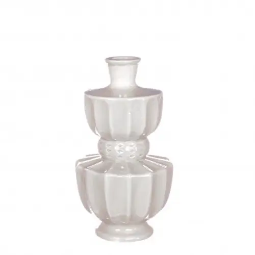 Keramik Vase Bellagio creme D03/11cm H20cm