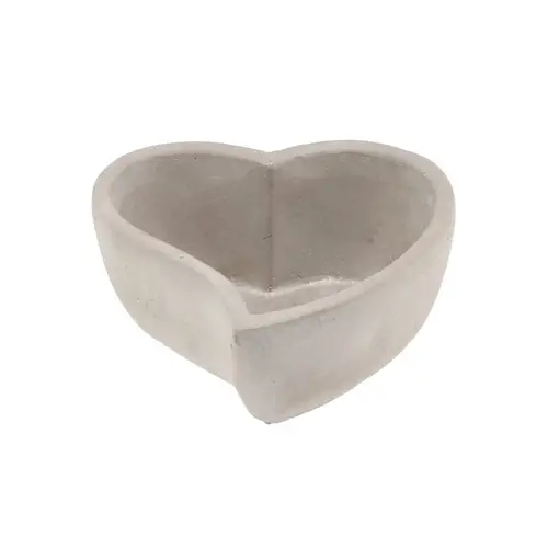 Beton Topf Herz 17x08cm