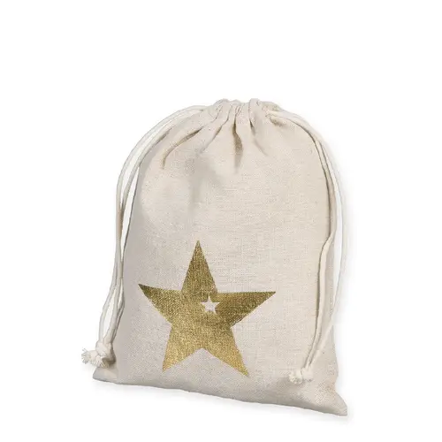 Tasche Star natur D18cm H24cm 