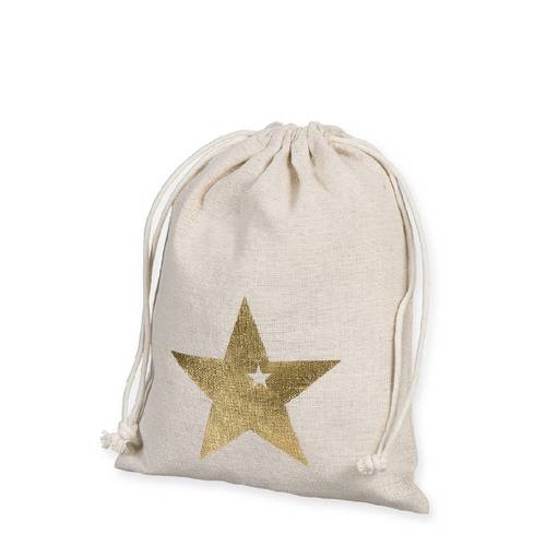 Tasche Cotton Star natur D18cm H24cm