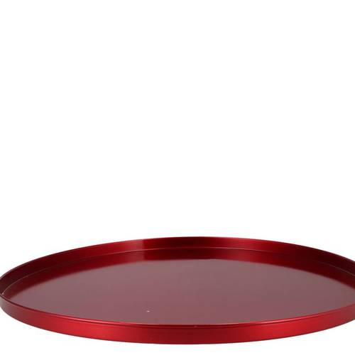 Teller Metall rot Wild D46cm H02cm