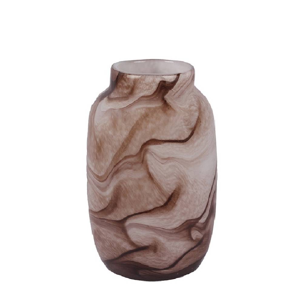 Glas Vase Vienna braun D15cm H24cm