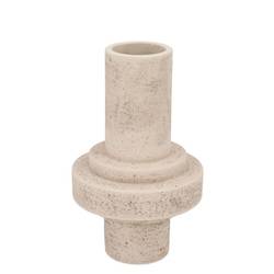 Beton Vase Tube weiss 16x16x25cm
