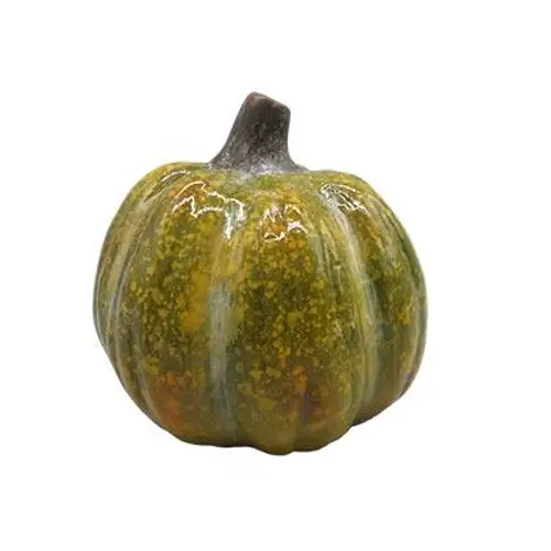 Keramik Kürbis grün D12cm
